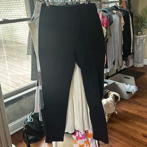 Black skinny high rise chino pants